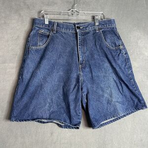 Vintage Solo‎ Jean Shorts (Men's Size 34 Actual)Blue Denim USA Made (Read)